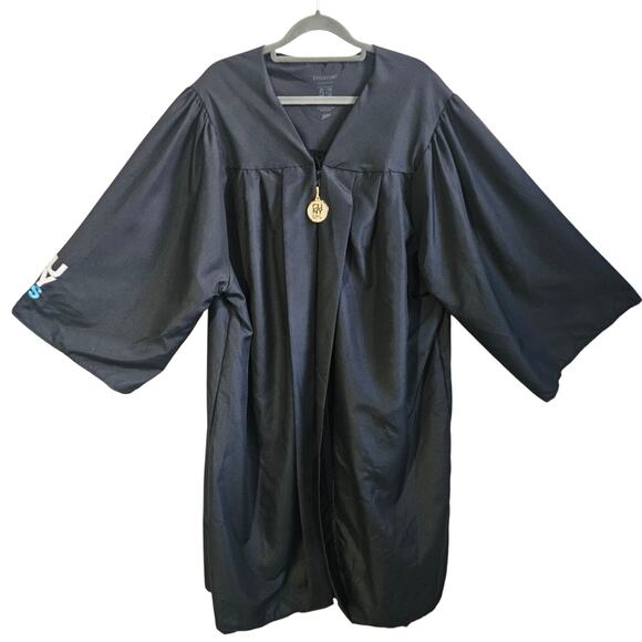 CUNY SPS College Graduation Gown Black Size 5 - Picture 2 of 8